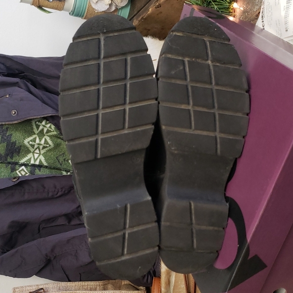 Bueno Rage Black Combat Boots, Genuine Leather, Size 39 - Picture 2 of 8